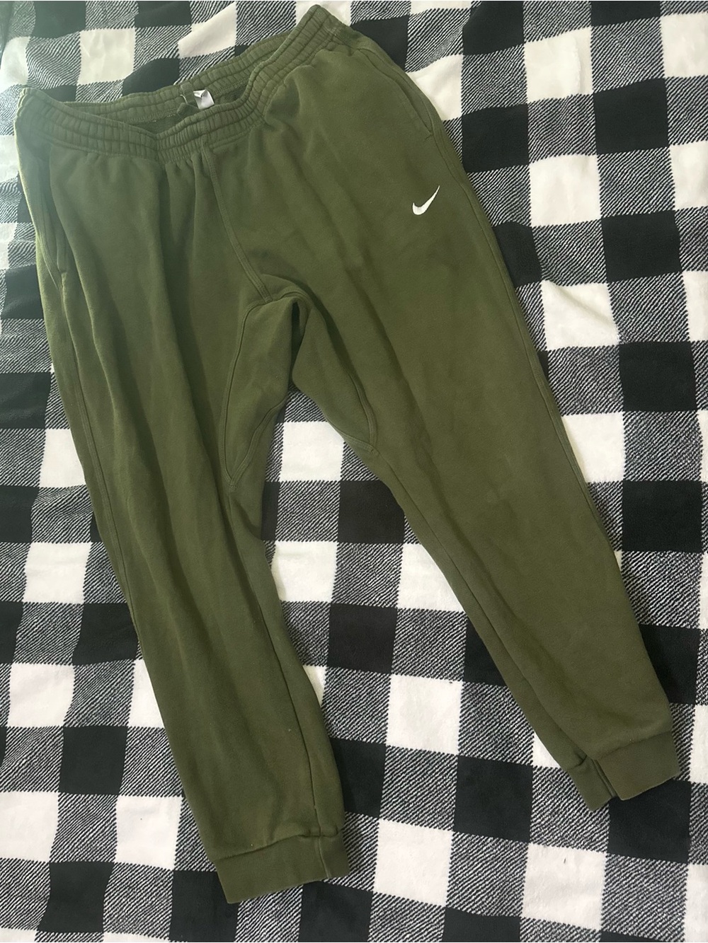 Nike Club Fleece Tapered Leg 'Rough Green' Men's Joggers 826431-327 Sz XXL